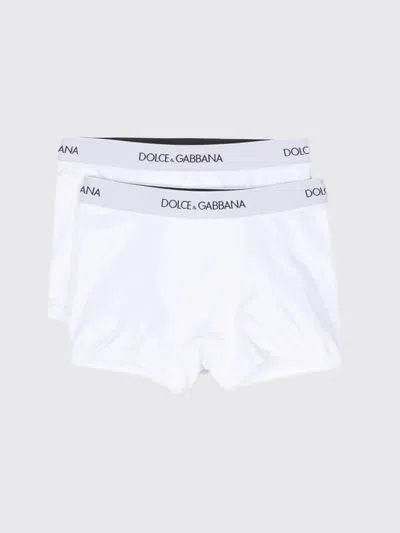 Dolce & Gabbana Set Of 2 Boxer Shorts With Logo In White