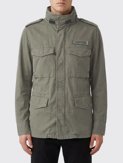 外套 ASPESI 男士 颜色 绿色