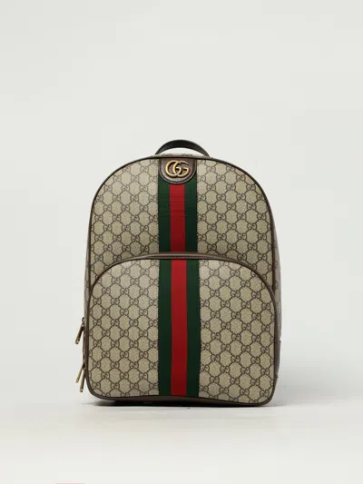 Gucci Backpack Men Beige In Multi