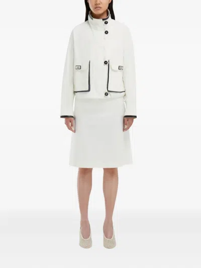 Ferragamo Button-fastening Jacket In White