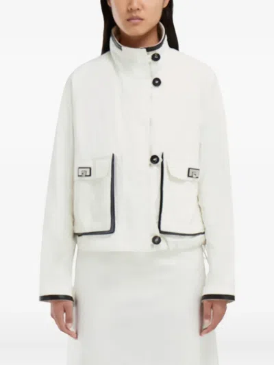 Ferragamo Button-fastening Jacket In White