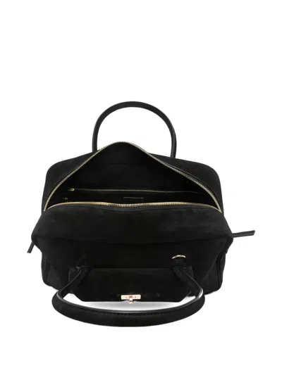 Sandro Womens Black Ezmeh Suede Top-handle Bag In Black