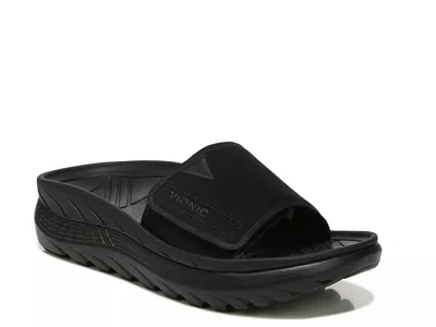 Vionic Rejuvenate All Gender Recovery Sandal In Black