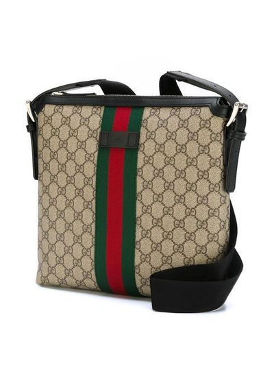 Shop Gucci 'web Gg Supreme' Messenger Bag