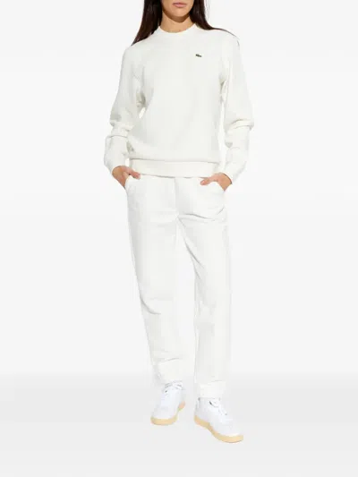 Lacoste Elasticated Trousers In White