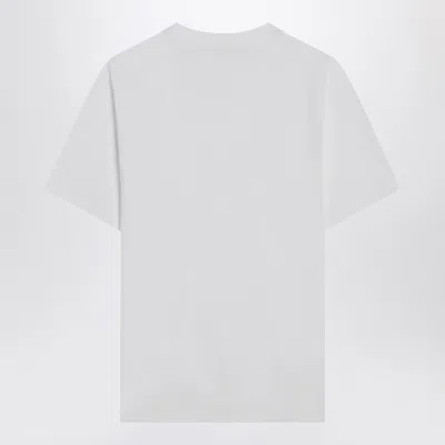Ami Alexandre Mattiussi Ami Paris Men Cotton T-shirt With Iconic Embroidery In White