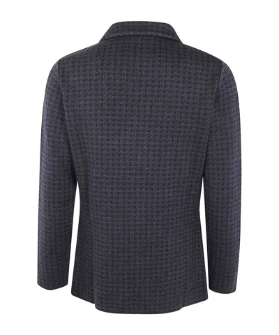 Lardini Houndstooth Three-button Jacket In Multi