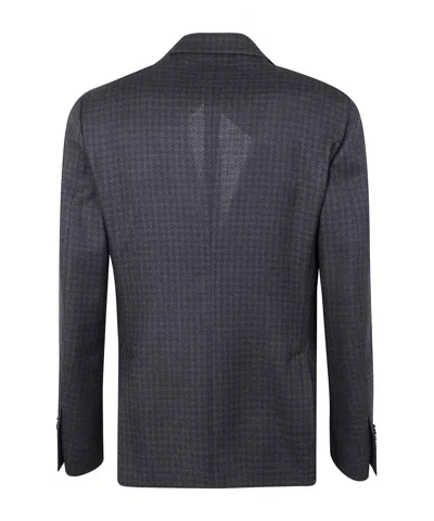 Lardini Houndstooth-pattern Blazer In Black