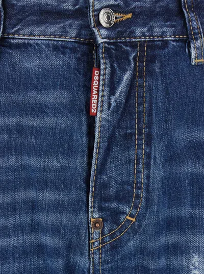 Dsquared2 Belt Loop Jeans In Blue