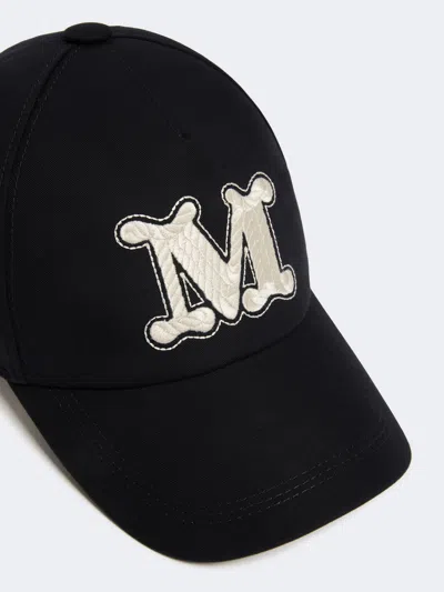Max Mara Logo Hat In Black