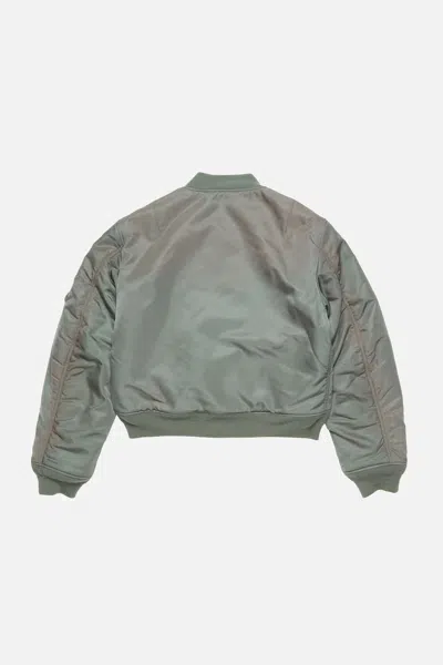 Acne Studios Full-zip Bomber Jacket In Green