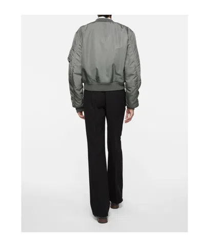 Acne Studios Full-zip Bomber Jacket In Green