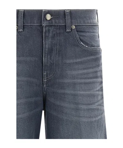 Diesel Wide Jeans 1978 D-akemi With Exposed Seams 32cm L32 In Black