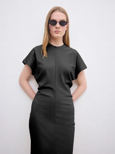 House Of Dagmar Stretch Jersey Dress |  | Washed Black | Size Xl | 100% Organic Cotton