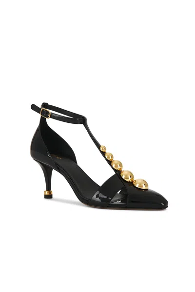 Chloé 70mm Cleia Studded Patent Leather Pumps In Black