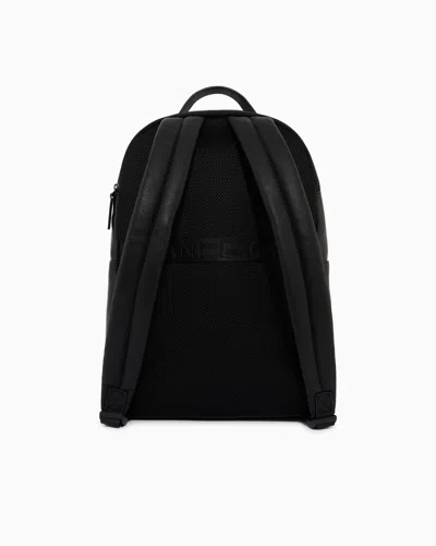 Armani Exchange Technical Fabric Backpack In Black