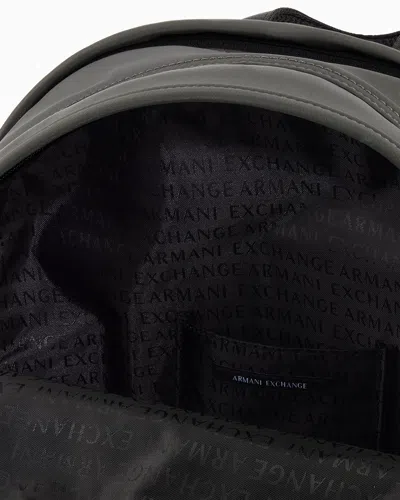 Armani Exchange Technical Fabric Backpack In Green
