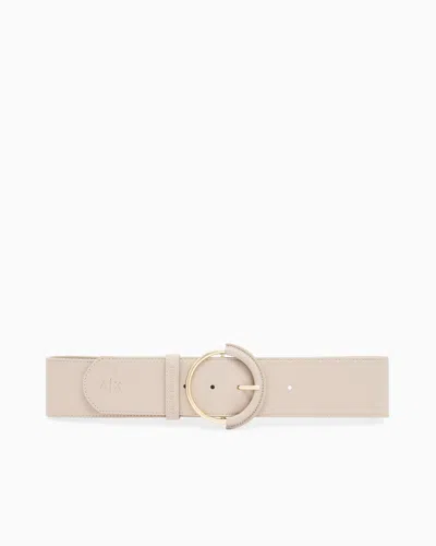 Armani Exchange Technical Fabric Belt In White
