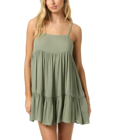 O'neill Saltwater Rilee Cover-up Minidress In Green