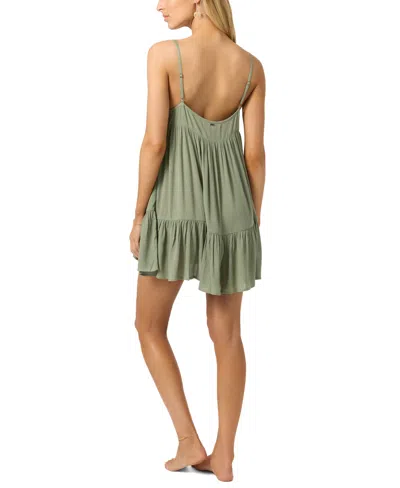 O'neill Saltwater Rilee Cover-up Minidress In Green
