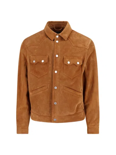 Dsquared2 Button Jacket In Orange