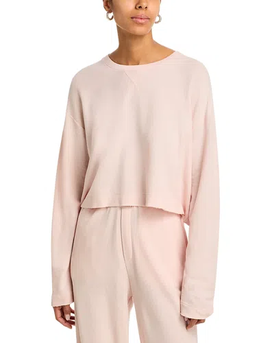 Atm Anthony Thomas Melillo Pique Long Sleeve Tee In Pink