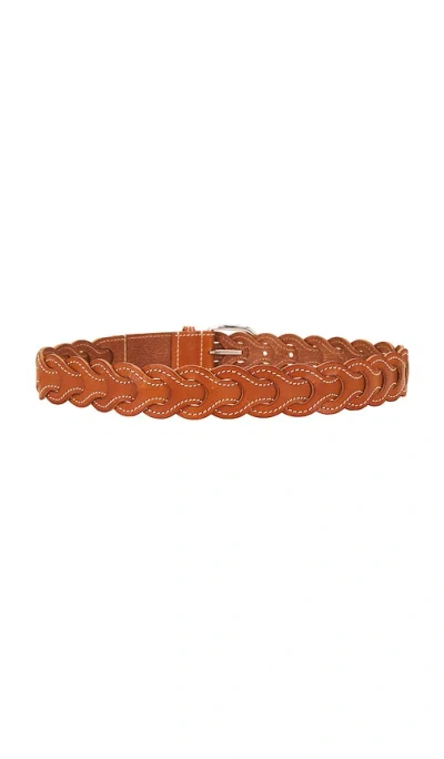 Isabel Marant Edena Leather Belt In Brown
