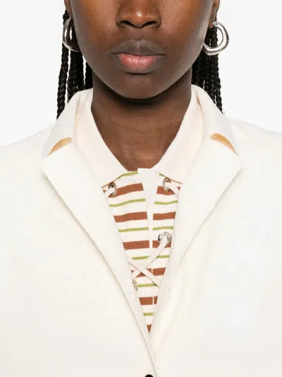 Herno Buttoned Pocket Jacket In Neutral