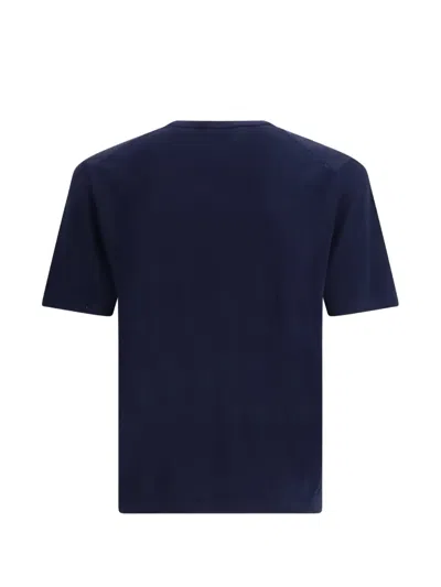 Cruna Cotton Knitted T-shirt In Blue