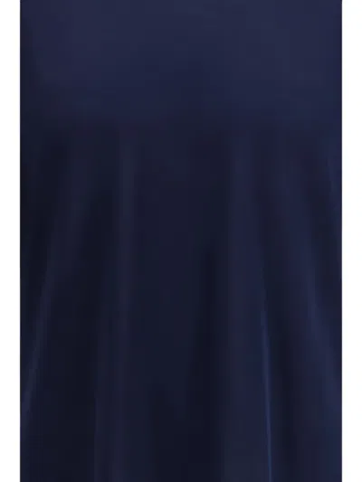 Cruna Cotton Knitted T-shirt In Blue