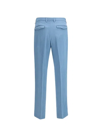Cruna Flat Front Trousers In Blue