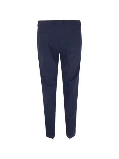 Rrd Button Cuffed Trousers In Blue