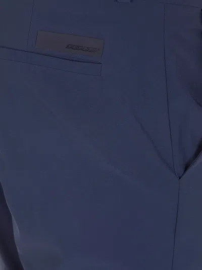 Rrd Button Cuffed Trousers In Blue