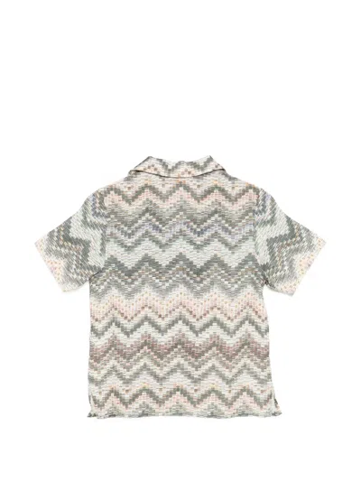 Missoni Patterned Short-sleeve Shirt In Multi