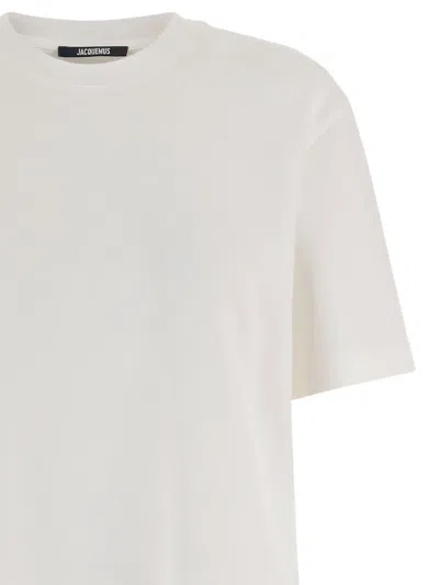 Jacquemus Crew Neck T-shirt In Neutral