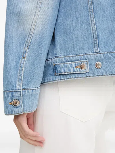 Iro Buttoned Jacket In Blue