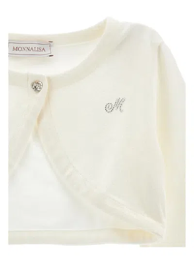 Monnalisa Sweater Kids Color Yellow Cream