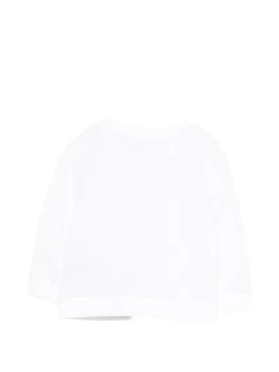 Balmain Button-detail Sweatshirt In White