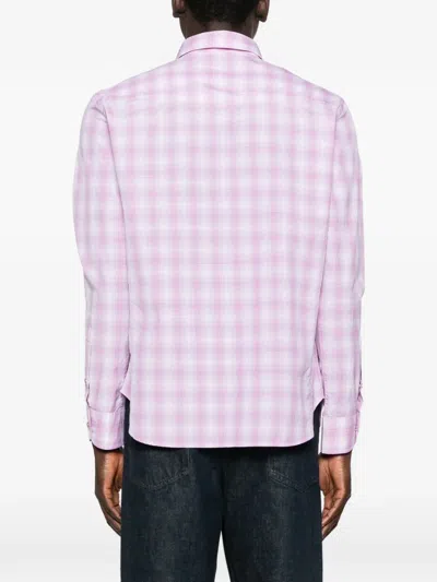 Tom Ford Check-pattern Chest-pocket Shirt In Pattern