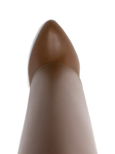 Givenchy Brown Leather Boots In Brown