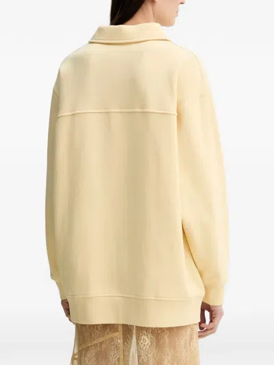 Stand Studio Collared Graphic Top In Neutral