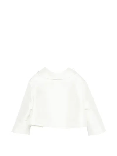 Simonetta Flower-embellished Jacket In Neutral