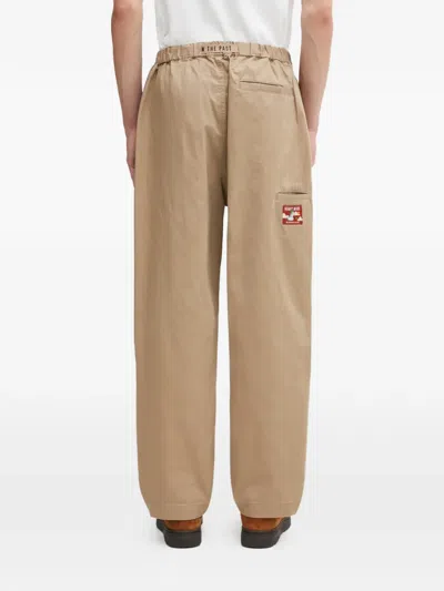 Human Made Elasticated Logo Trousers In Neutral