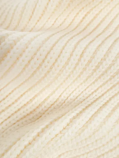 Dsquared2 Logo-patch Ribbed Beanie Hat Set In Neutral