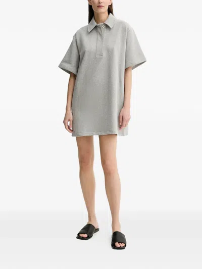 Stand Studio Kennedi Buttoned Mini Dress In Gray