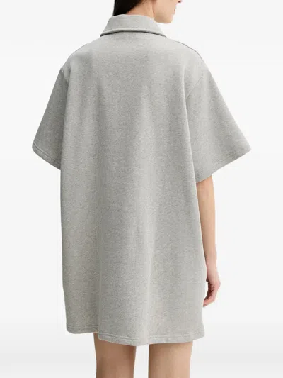 Stand Studio Kennedi Buttoned Mini Dress In Gray