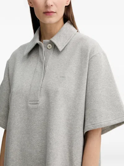 Stand Studio Kennedi Buttoned Mini Dress In Gray