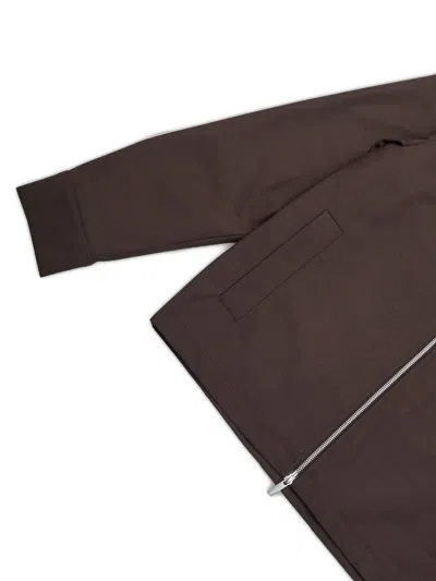 Selected Zip Jacket In Brown