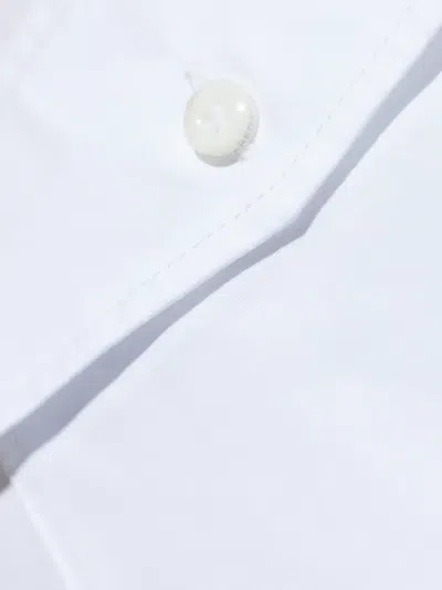 Dsquared2 Buttoned Flap-pocket Shirt In White