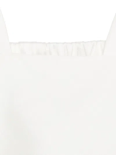 Simonetta Square-neck Top In White